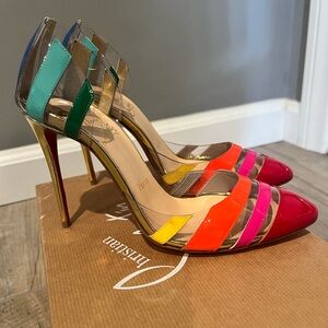 Christian Louboutin Gabriela 100 Patent 100. Multicolor.